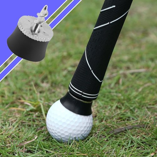 Golf Ball Pick Up Retriever, Mini Ball Grabber Sucker Tool Golf Ball Suction Cup Grabber Golf Ball Picker for Putter Grip Golf Sucker Accessories Putter Croquet Gadget
