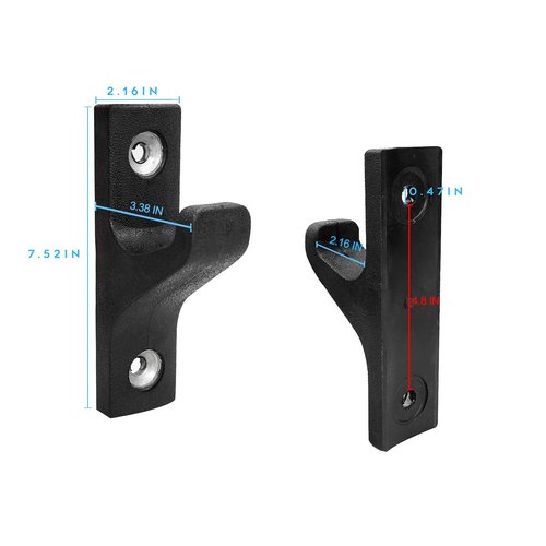Luwint Barbell Holder Wall Mounted, Premium Horizontal Single Bar Storage Rack