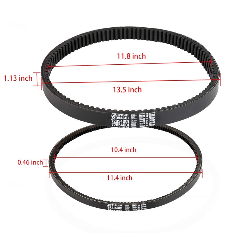 Roykaw Golf Cart Clutch Drive Belt & Starter Generator Belt Kits Compatible with EZGO TXT/Medalist 4 Cycle Gas 350cc/295cc 1994-up Golf Cart Models OEM #72054G01,72024G01,72025G01,26414G01,630587