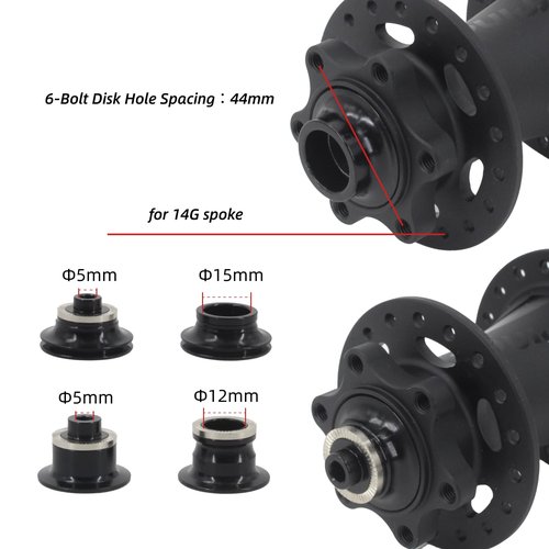 rningo MTB Bike Hubs 32H/36Holes Disc Brake, Rear Hub HG for 8/9/10/11/12 Speed ，Sustain Quick Release Switch Thru Axle and Fit for Road Bike Hub (Black, 36H)