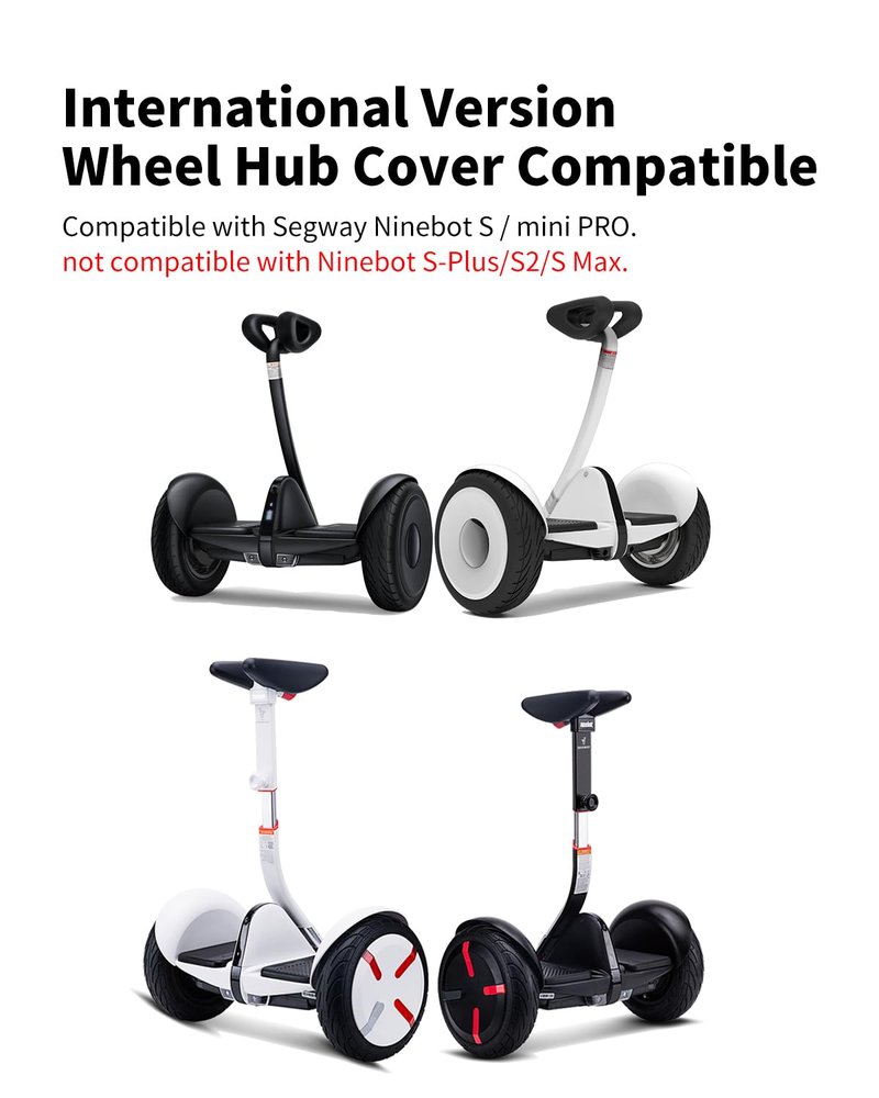 HENGLIANG Wheel Hub Cover Suite for Segway Ninebot S,Ninebot S-PRO Smart Self-Balancing Electric Scooter Original Accessories
