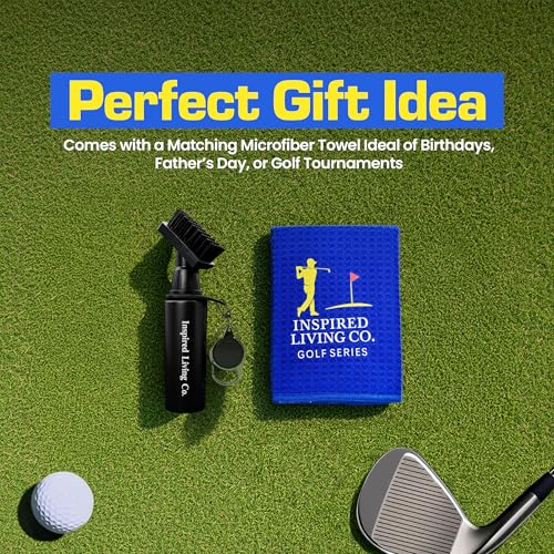 Golf Club Cleaner Kit - Premium Brush with Groove Cleaner & Towel