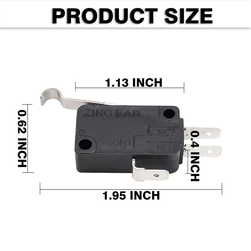 DRIVE UP 4 Pack Micro Switch 2 and 3 Prong Fit Club Car DS & Precedent Car Golf OEM 1014807 1014808