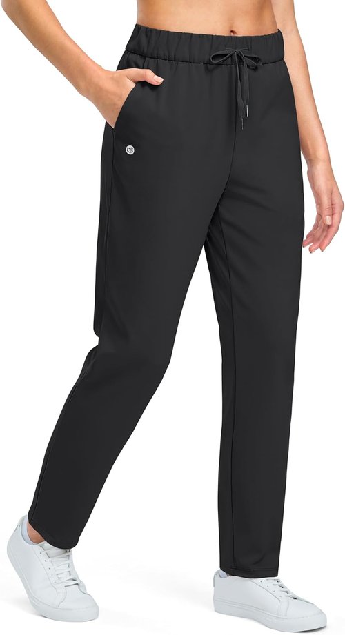 G Gradual Women's Fleece-Lined Golf Pants - Water-Resistant, Warm Sweatpants | 27.5"/29" Sizes