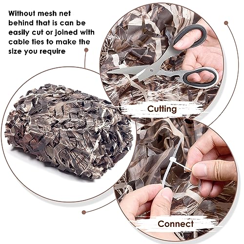 Camo Netting Camouflage Net - Dry Grass 4.9ft x 6.5ft
