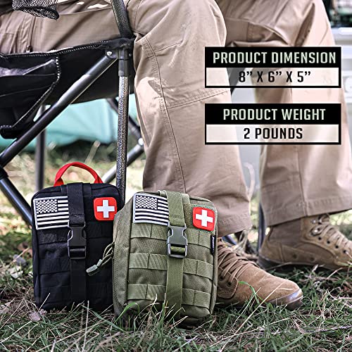 Everlit 250-Piece Tan Survival First Aid Kit for Emergency & Outdoors