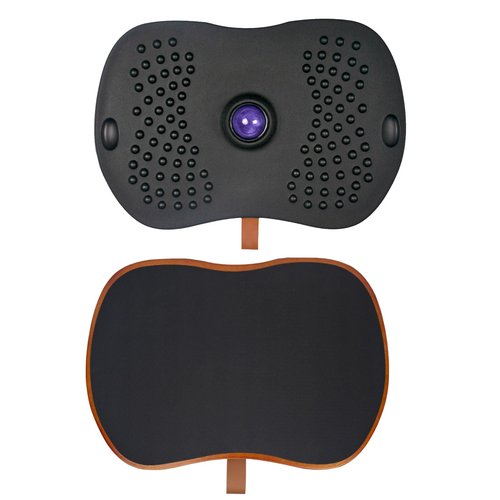 Balance Board for Standing Desk with Massage Ball, Anti-Slip Wobble Board for Office & Home, 360° Rotation Wooden Core Mat for Foot Pain Relief & Anti-Fatigue, Supports 300 lbs