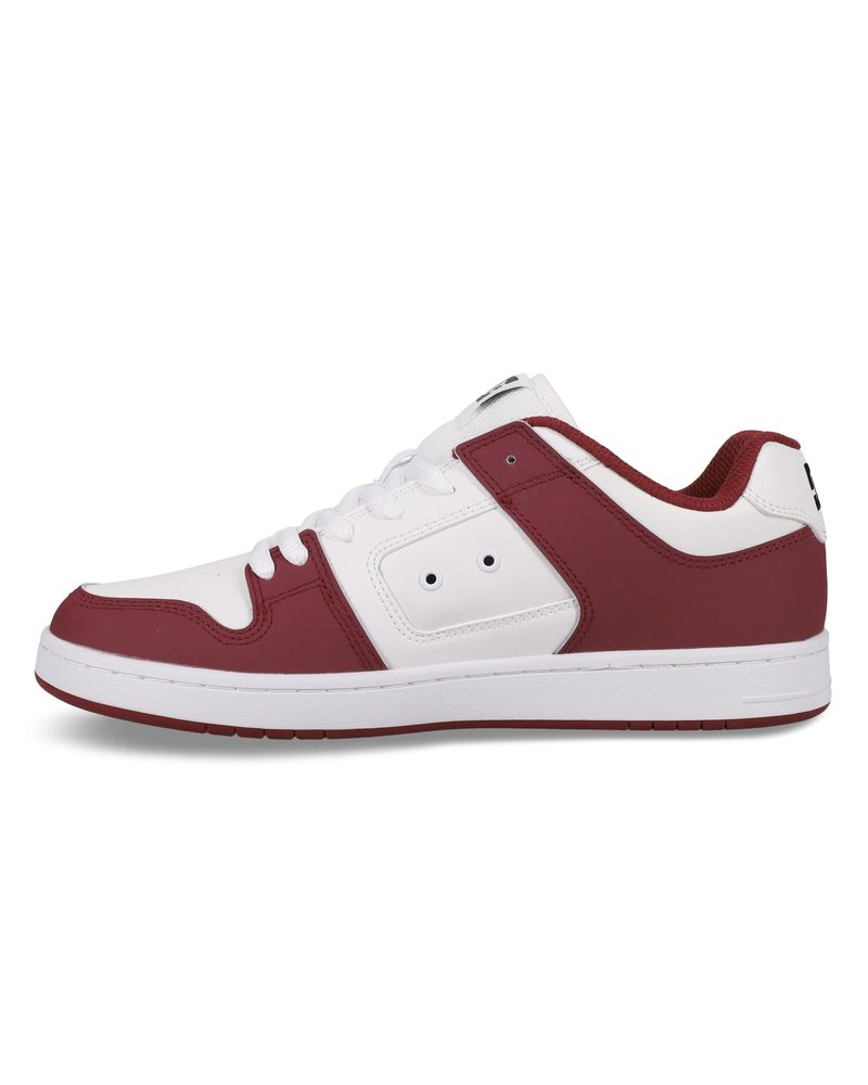 DC Men's Manteca 4 Skate Shoe, White/DEEP RED/Black, 5