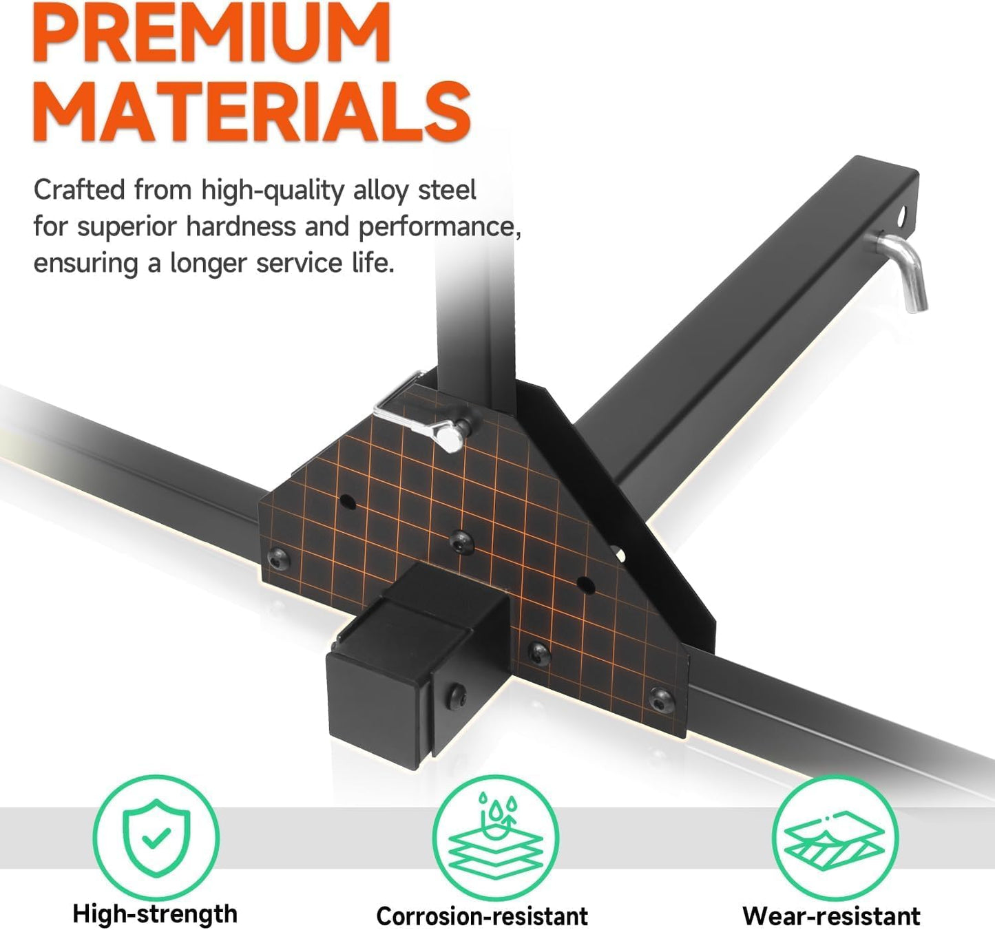 Tilting 2-Bike Hitch Rack - Fits Fat Tire Bikes Up to 5" Wide, Holds 150 lbs | Ideal for Cars, SUVs, Trucks