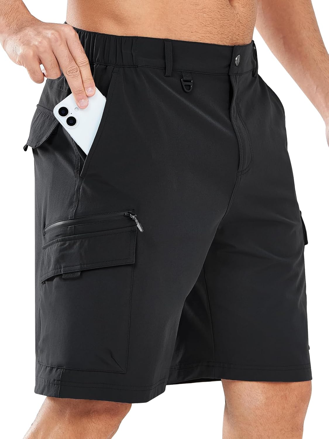 NORTHYARD Men's Cargo Hiking Shorts - Lightweight Tactical Design for Outdoor Adventures | 9" Length