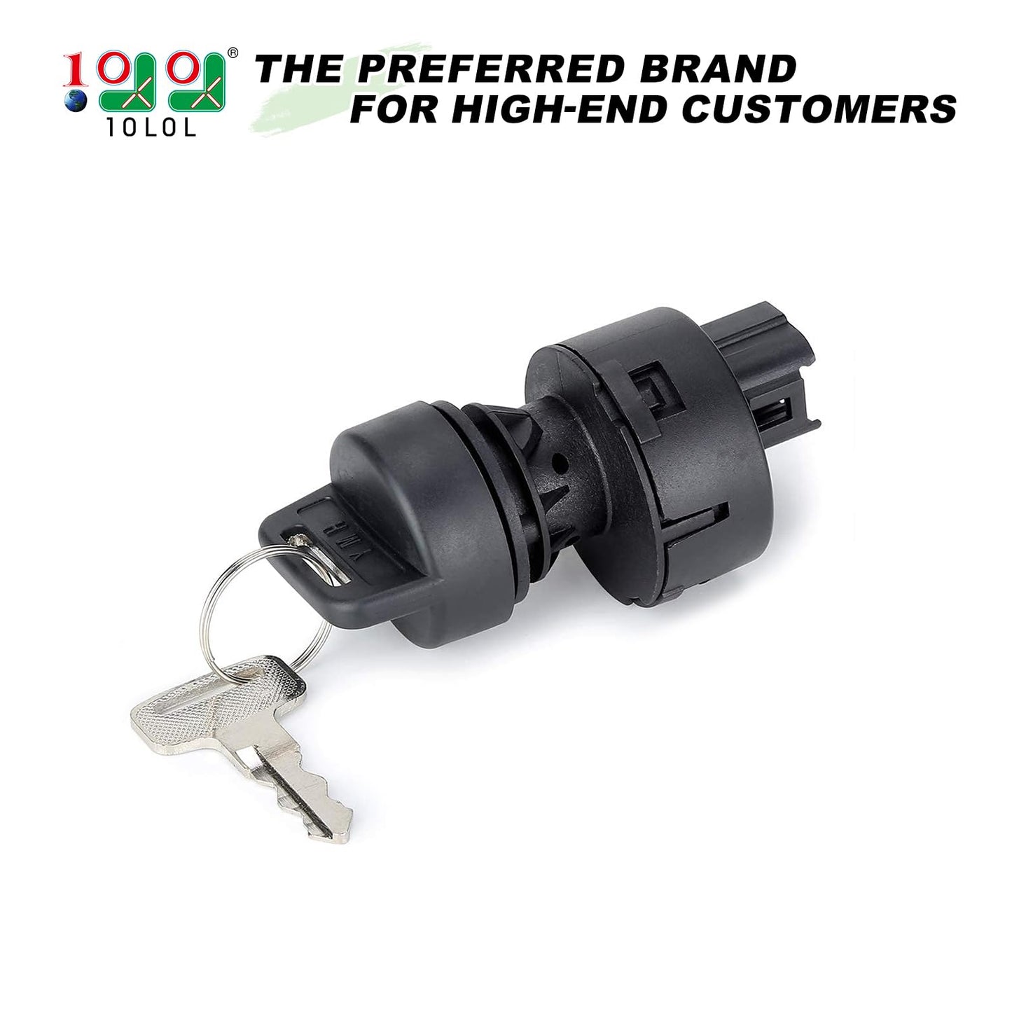 10L0L Golf Cart Ignition Key Switch Assembly for Yamaha G22, G29 Drive, Drive 2 Electric & Gas Golf Cart, Replace OEM JW1-H2510-00 JU2-H2510-20 JU2-H2510-10