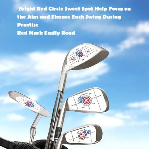 Alinfu Golf Impact Tape,Golf Stickers for Wood Fairway Iron Clubs, Swing Training Aid Golf Labels, Golf Sweat Spot Practice Tape (150)