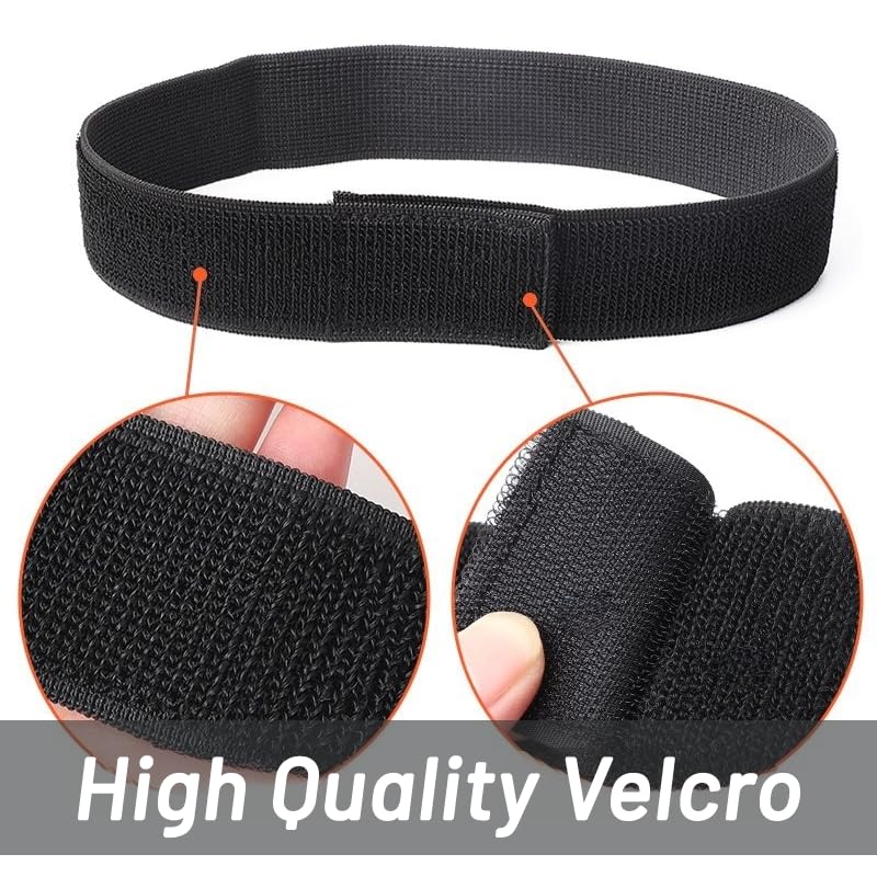 4 Pack Adjustable Elastic Band - 2.5 Cm Wide Ankle Straps for Cycling & Hiking