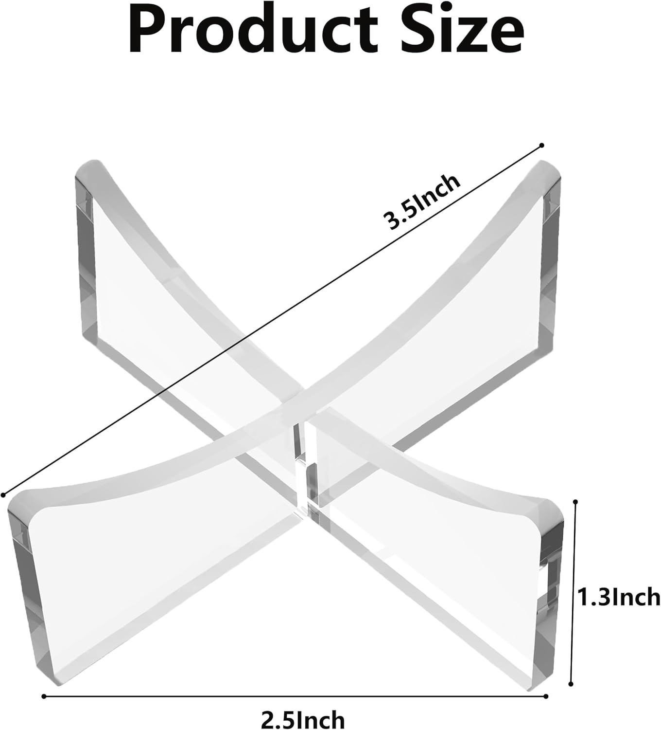Skiennix Basketball Stand - 3-Pack Acrylic Display Holders for Football, Soccer & Volleyball