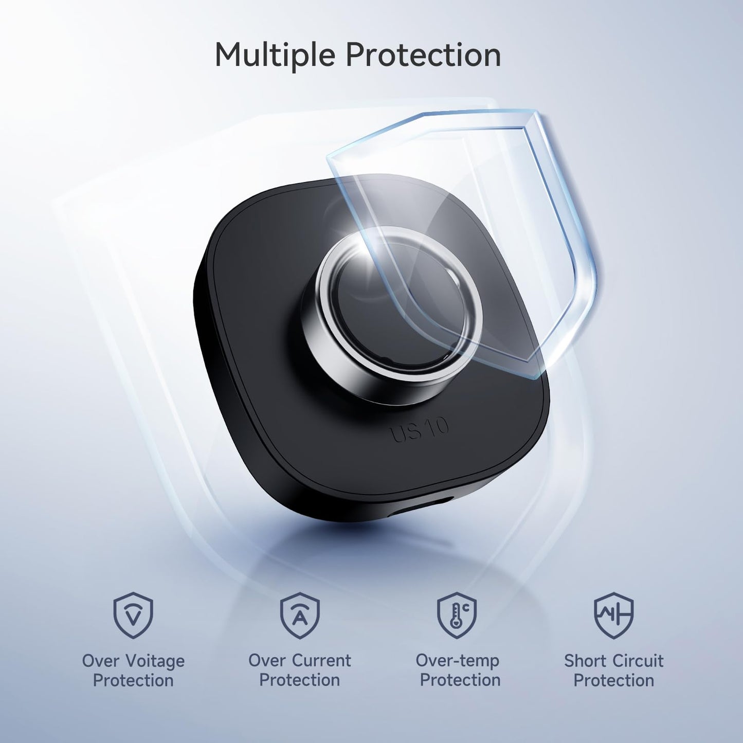 Compatible with Ou-ra Ring Gen4 - Smart Ring Charger Size 10, Portable Charging Dock with USB-C Cable