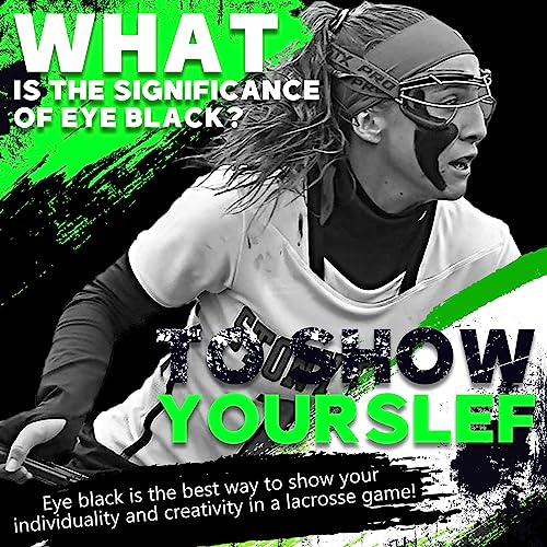 Eye Black Stick - Anti-Glare, Sweat-Proof, Long Lasting - Black