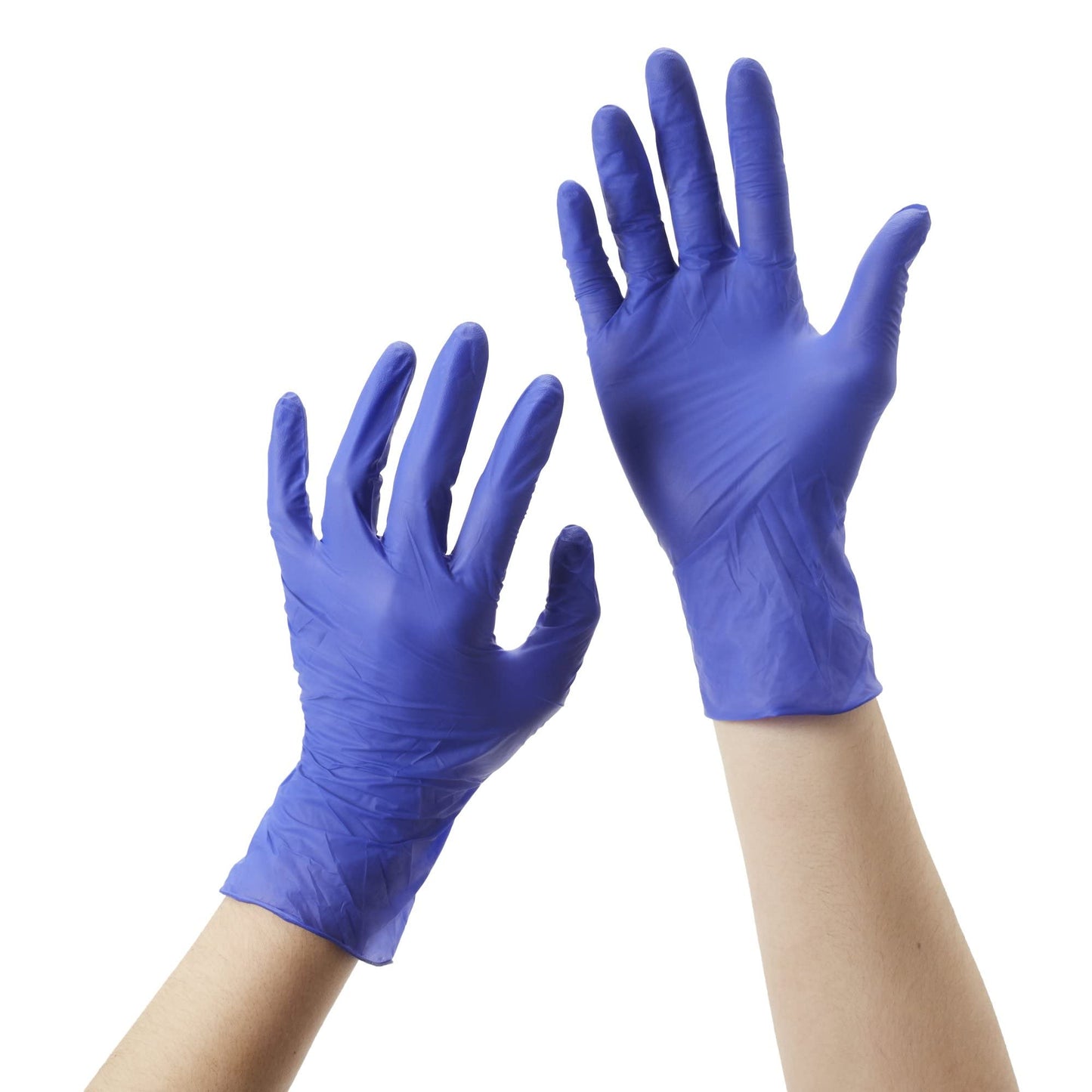 McKesson Confiderm 3.0 Nitrile Exam Gloves - Powder-Free, Latex-Free, Ambidextrous, Textured Fingertips, Non-Sterile - Dark Blue, Size Medium, 250 Count, 1 Box