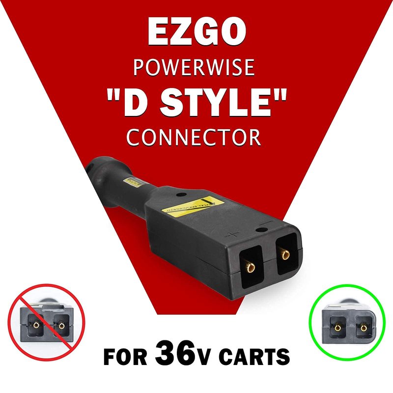 LZFAN 36V 15AMP Golf Cart Charger, EZGO TXT Battery Charger for 36 Volt Golf Carts -D Style Plug (36V15AMP)