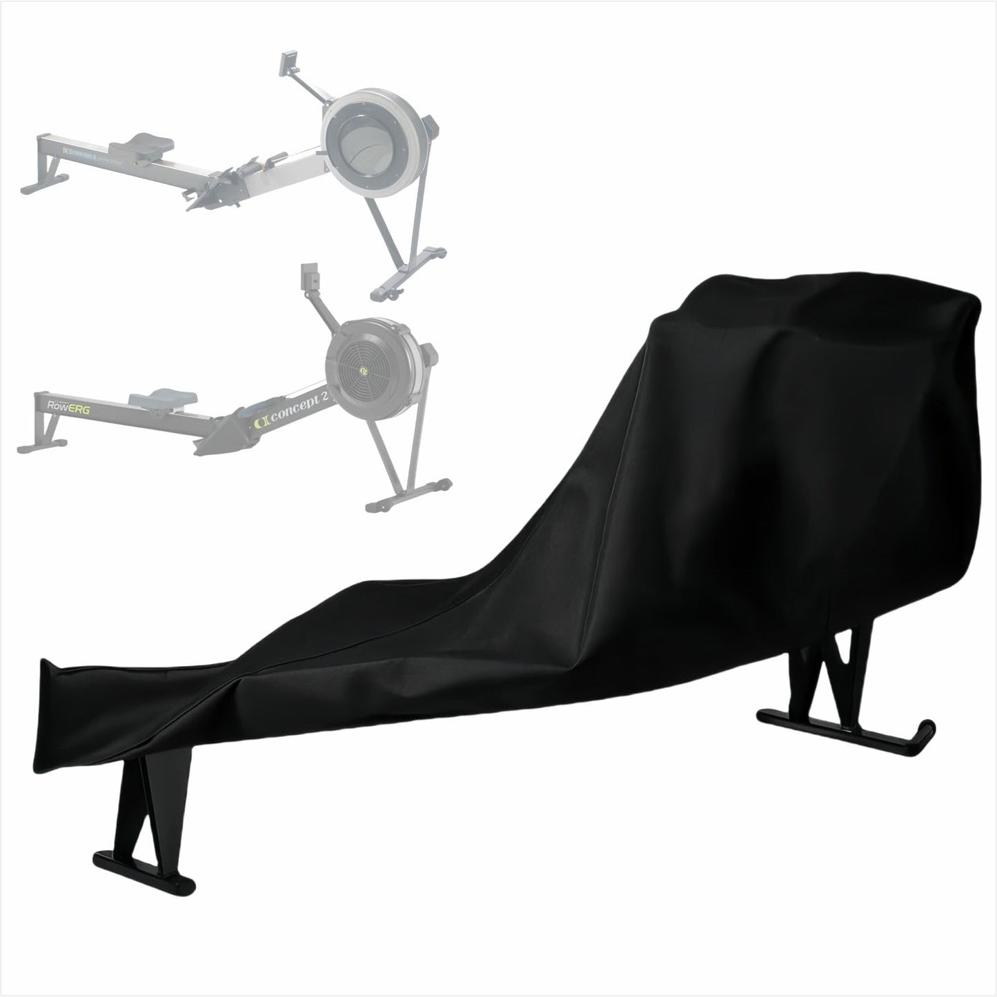 Rowing Machine Cover, Row Protector Accessories Compatible with Concept 2 Model C & D, Waterproof Dustproof 210D UV Resistant for Indoor Outdoor
