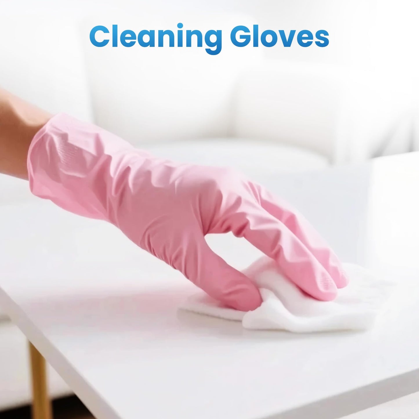 Borje Light-Duty Nitrile Disposable Gloves, 100 Count, Pink, Medium, Latex & Powder-Free, Food Safe, Esthetician, Cleaning, Cooking