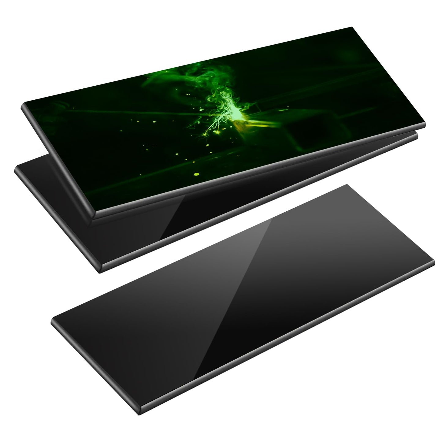 TRQWH 3 EACH Welding Glass Lens Helmet Filter Darkening Welding Hardened Glass Lens Welding Hood Lens 2" x 4.25" (SHADE10)