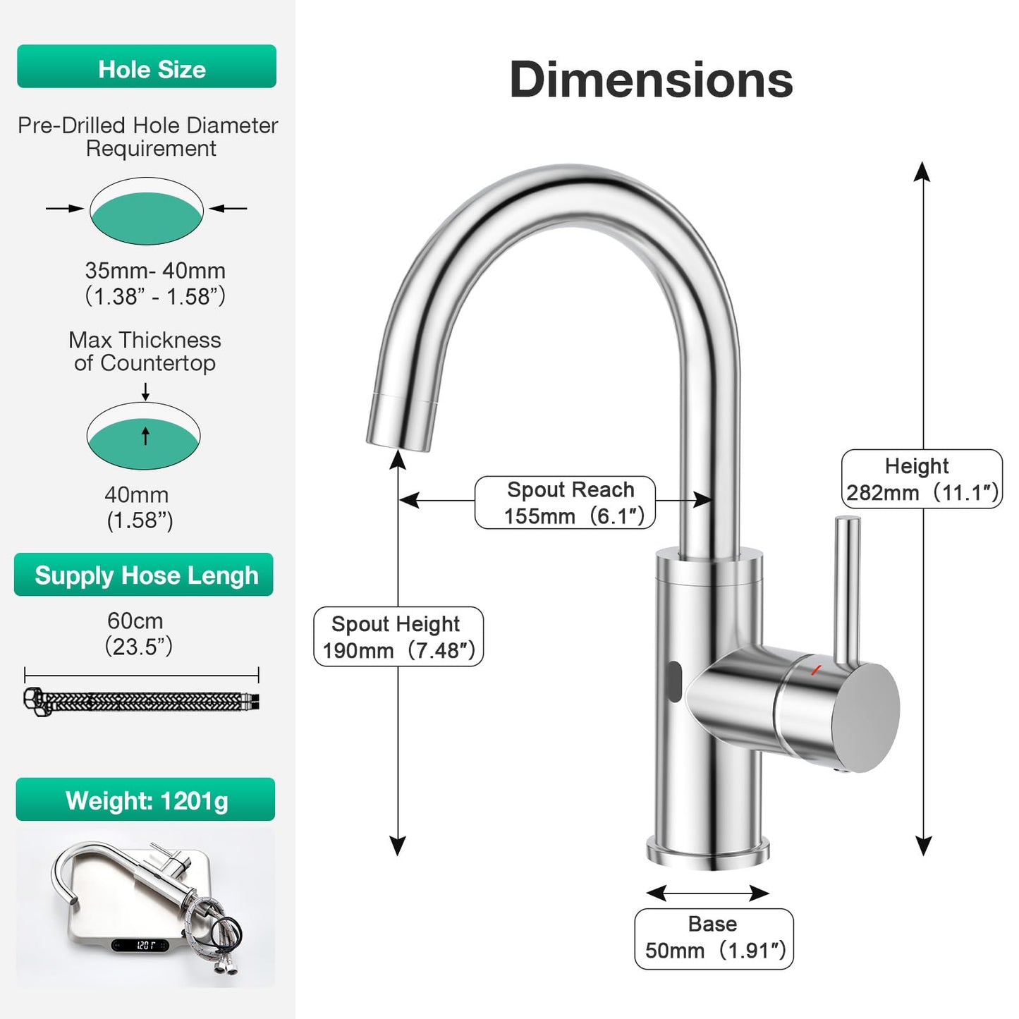 CREA Touchless Bar Sink Faucet,Brushed Bathroom Facuets 1 3 Holes, Single Handle Kitchen Faucets with Deck Plate,360°Swivel Stainless Steel Small Kitchen Faucet for Mini Pre Sink RV Vanity Faucet