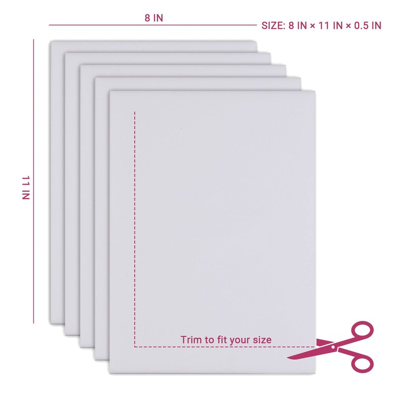 Ms.Medic [5 Pack] Lipo Foam Ab Board for all types of Compression Garments to help Post Surgery Liposuction, Tummy Tucks, Arm &Thigh Lipo, & BBL
