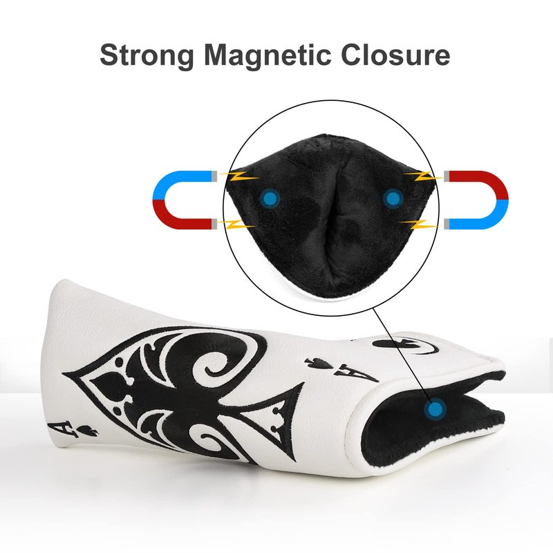 GonaFit Golf Blade Putter Head Cover Golf Putter Headcover Synthetic Leather Magnetic Closure for Scotty Cameron Odyssey Ping