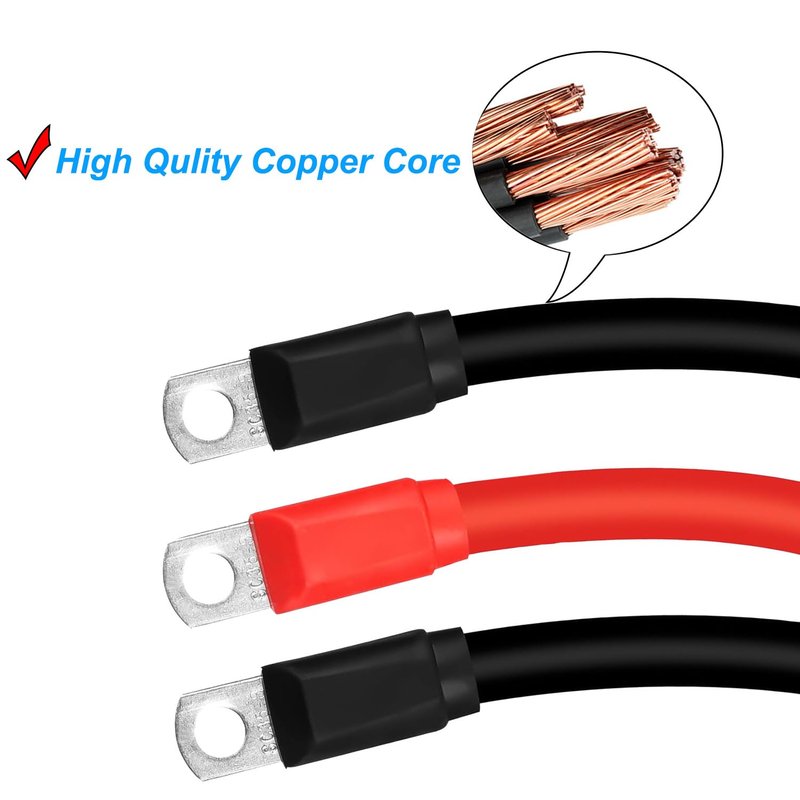 Bleigeeh 𝐔𝐩𝐠𝐫𝐚𝐝𝐞𝐝 7 Pack Golf Cart Battery Cables Compatible with EZGO TXT 36V and 48V 1994-UP 4 Gauge AC/DC Wiring Kit, Ultra Long,Flexible and Durability Golf Cart Battery Cables Set
