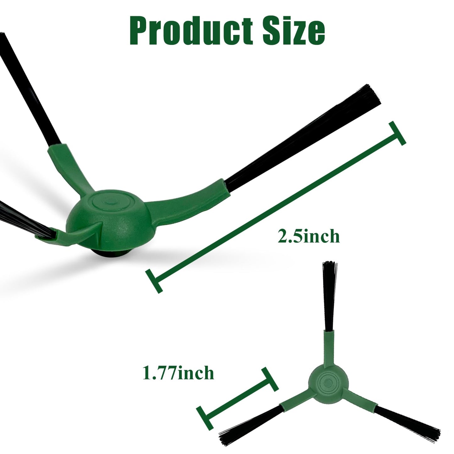 Yumixily 10 Pack Replacement Side Brushes Compatible with Roomba Combo&Vac Essential Series, Edge-Sweeping Brushes for Q0120 Y0140 Q0520 Q011 Y0110 Robot Vacuum Cleaner