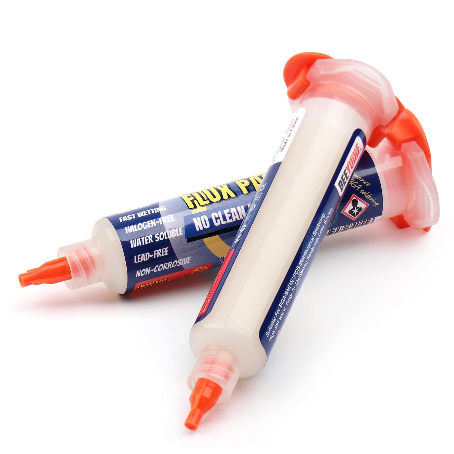 BEEYUIHF No-Clean Soldering Flux Paste, flux for Soldering, Electronics Solder Paste Flux for PCB/IC/BGA/SMD/SMT/LED Repairing #9530-10cc (4 Pack)