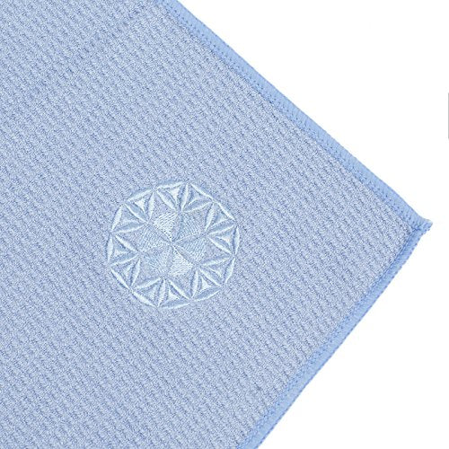 Yoga Towel - Mat-Sized Microfiber, Super Absorbent, Anti-Slip, 24" x 72" - Blue