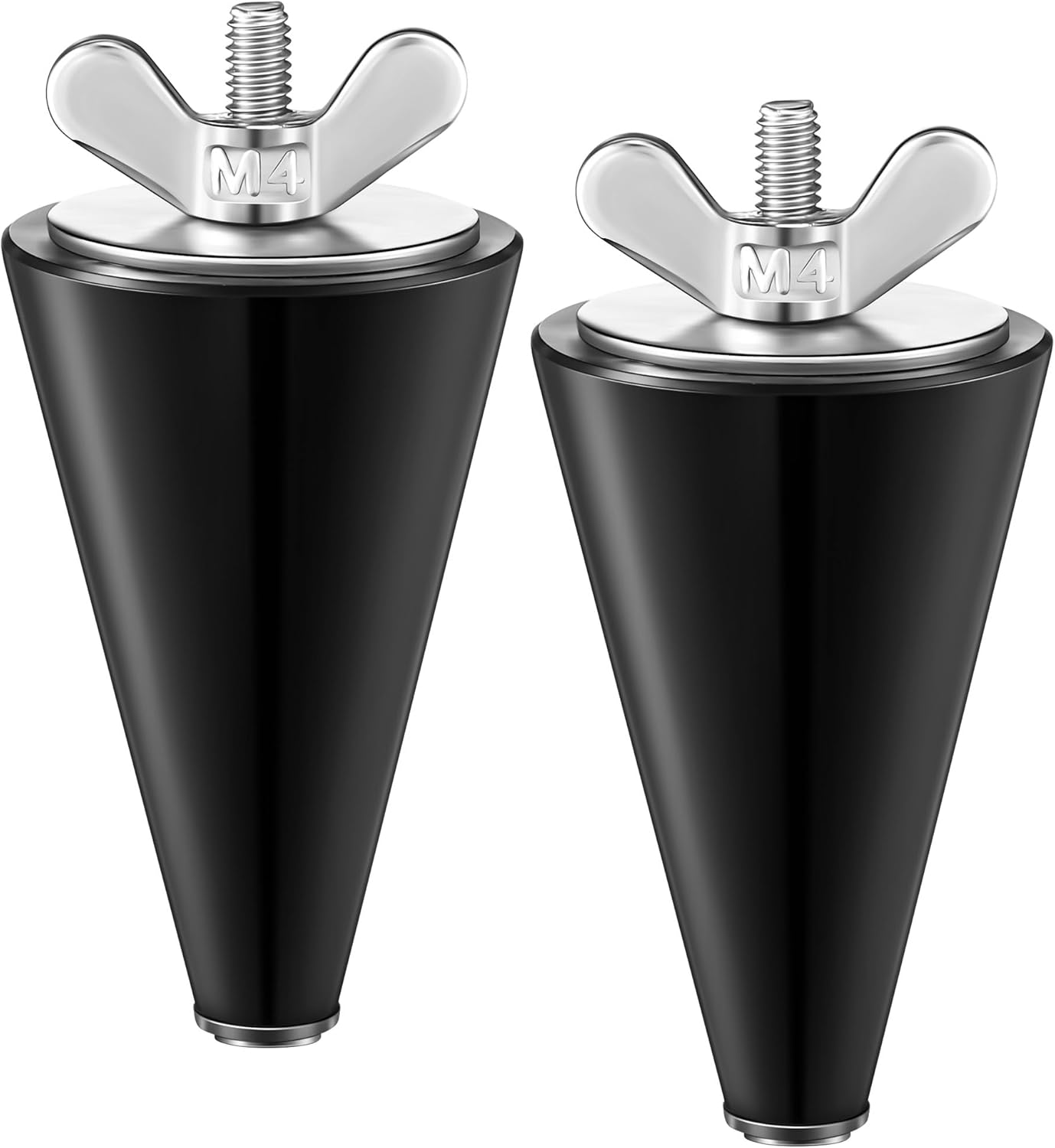 Rubber Winter Boat Drain Plug - 2 Pcs Long Tapered Stoppers with Stainless Steel Head | Fits 1/2 to 1 Inch Holes