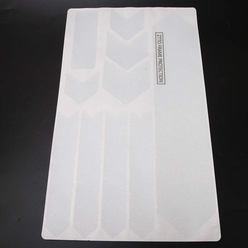 DAUERHAFT 3D Solid PVC Protect Frame from Frame Covers Protection bike frame stickers bike frame protector for Mountain Including 4Pcs Different Sizes Stickers(Blank) Bike Covers