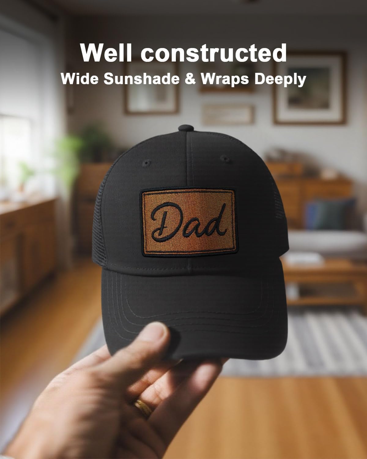 Happy Dad Hat for Men Adjustable Trucker Hat Mens Birthday for Daddy Papa from Daughter Son
