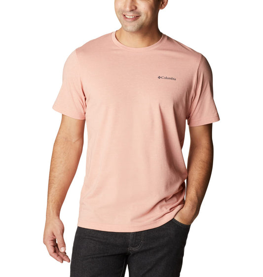 Columbia Men's Thistletown Hills Short Sleeve, Dark Coral Heather, X-Large