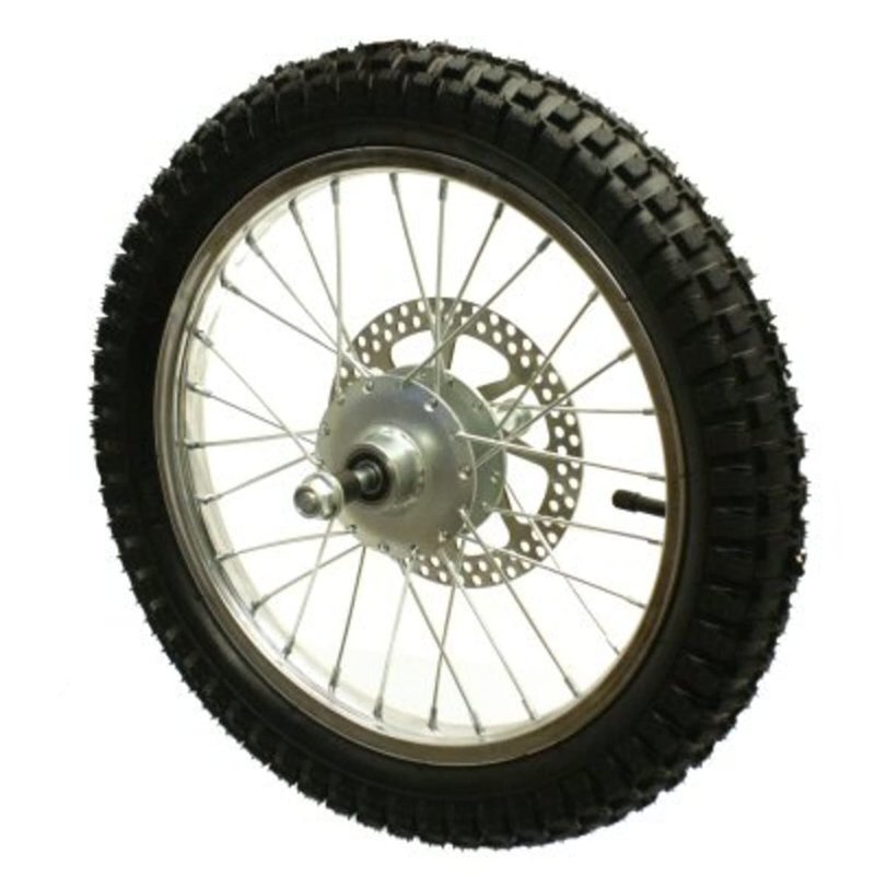 Razor MX500 and MX650 Front Wheel Assembly - Factory Original Razor Dirt Rocket Bike Off-Road Motorcycle Wheel Part W15128190049