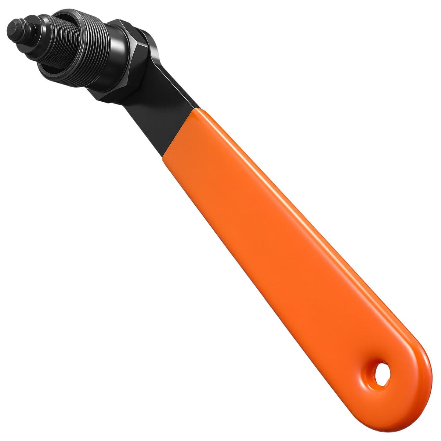 Lanties Crank Puller Compatible with Ccp-22, 22mm x 1 Threads Steel Bike Repair Tool with Long Handle and Rubber Grip, Bicycle Crank Arm Removal Tool for MTB Road Bike Repair