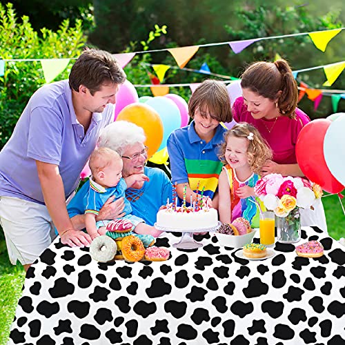 Cow Print Tablecloths - 3 Pack for Farm Animal Parties