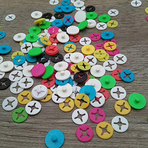 Race Number Bib Clips - 30 Pack Snap & Lock Fasteners
