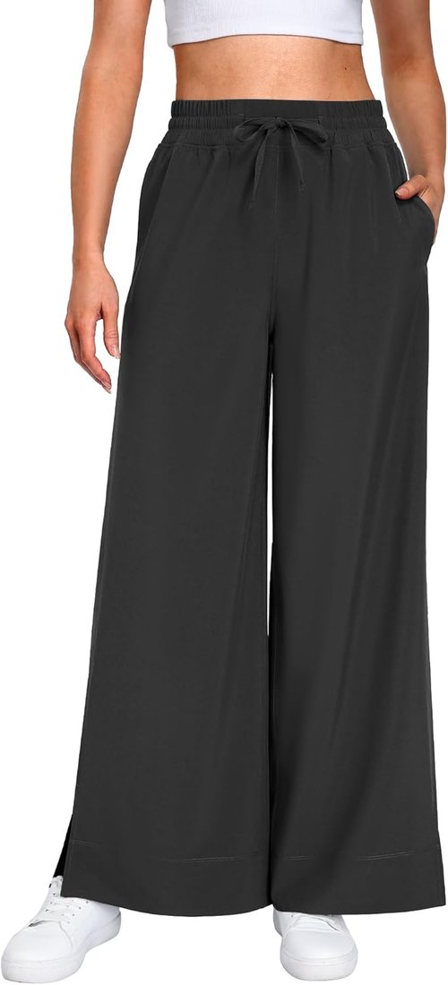 Campsnail Wide Leg Capri Pants - Lightweight Casual Summer Sweatpants for Travel | 25"/29" Sizes