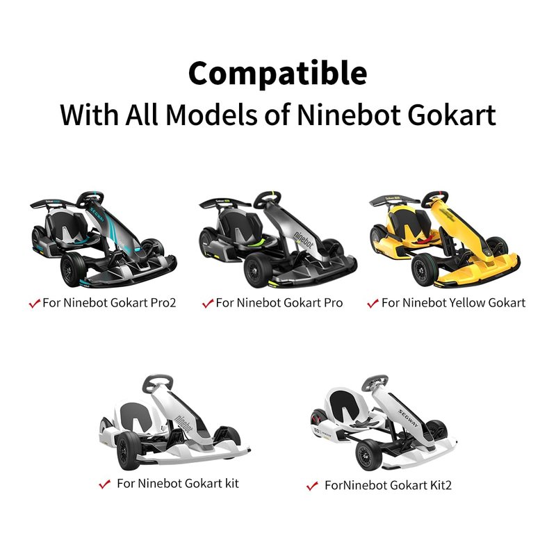 Tail Plastic Protection for Segway Ninebot Gokart PRO Kart Kit Spoiler Rear Wing Installation Refit self Balance Scooter Karting Original Accessories