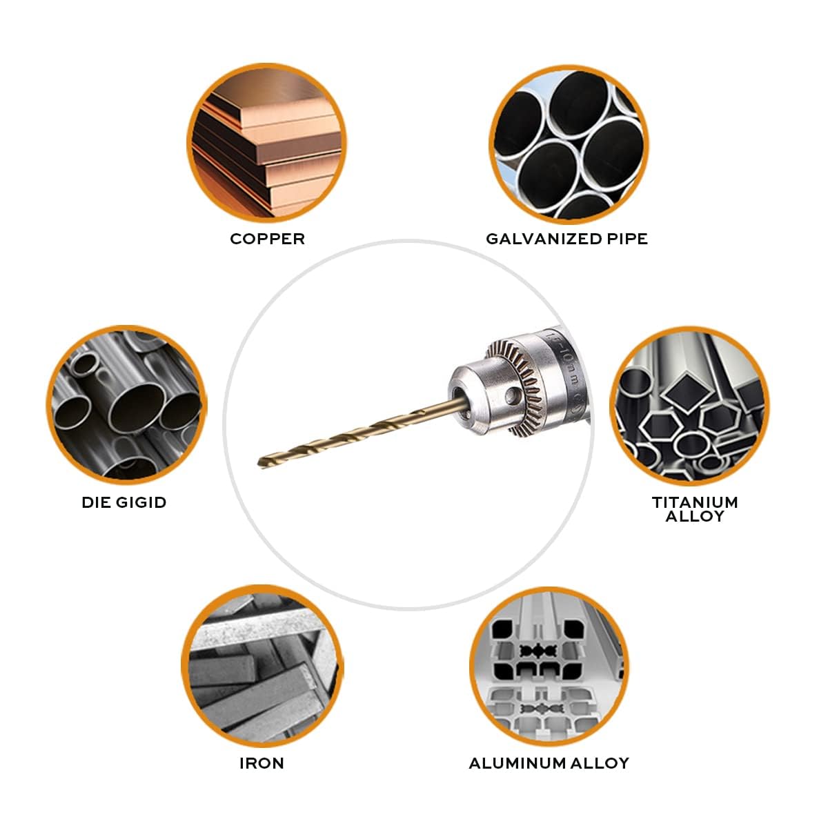 Narwhal 1/8 Inch Cobalt Drill Bits (13 Pack - Industrial Grade M35 Cobalt) 2.55" Length & 135 Degree Split Point for Drilling Into Metal, Hardened & Stainless Steel, Cast Iron, & More!