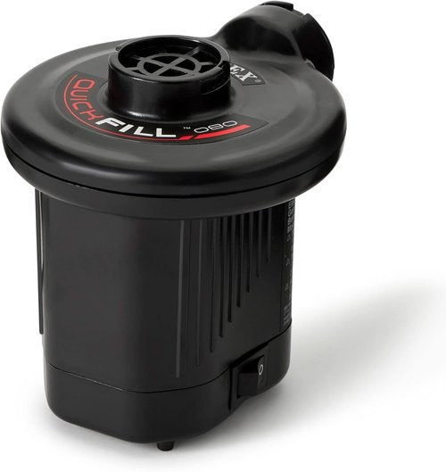 Intex Electric Air Pump - 120 Volt Quick Fill with 3 Nozzles | Compact & Efficient, Black