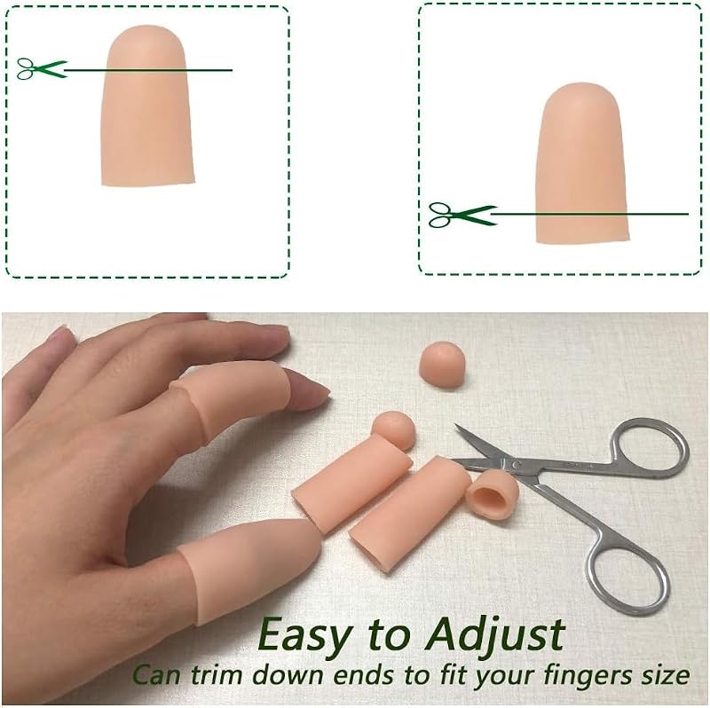 10 Medium Gel Finger Cots - Relief for Arthritis & Eczema