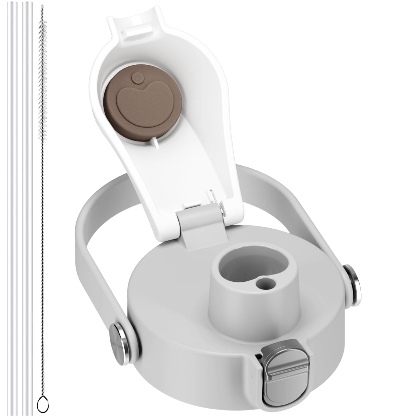 2 IN 1 Lid for Owala Freesip Cups, Replacement Lid for Owala 16oz 24oz 25oz 32oz 40oz, One Button Water Bottle Top Lid,BPA-Free Owala Accessories, Leak-Proof and Dishwasher Safe