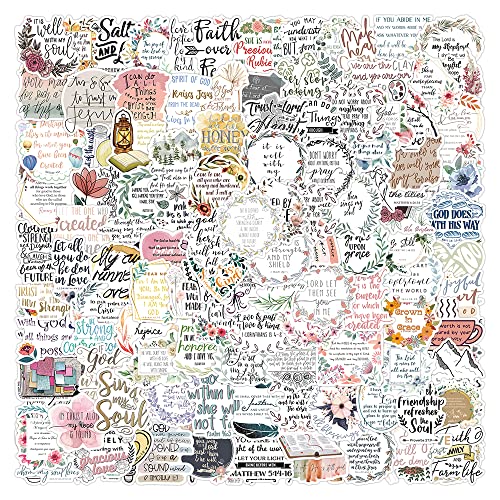 200 PCS Bible Verse Stickers - Christian Scripture Decals for Journaling, Water Bottles & Laptops