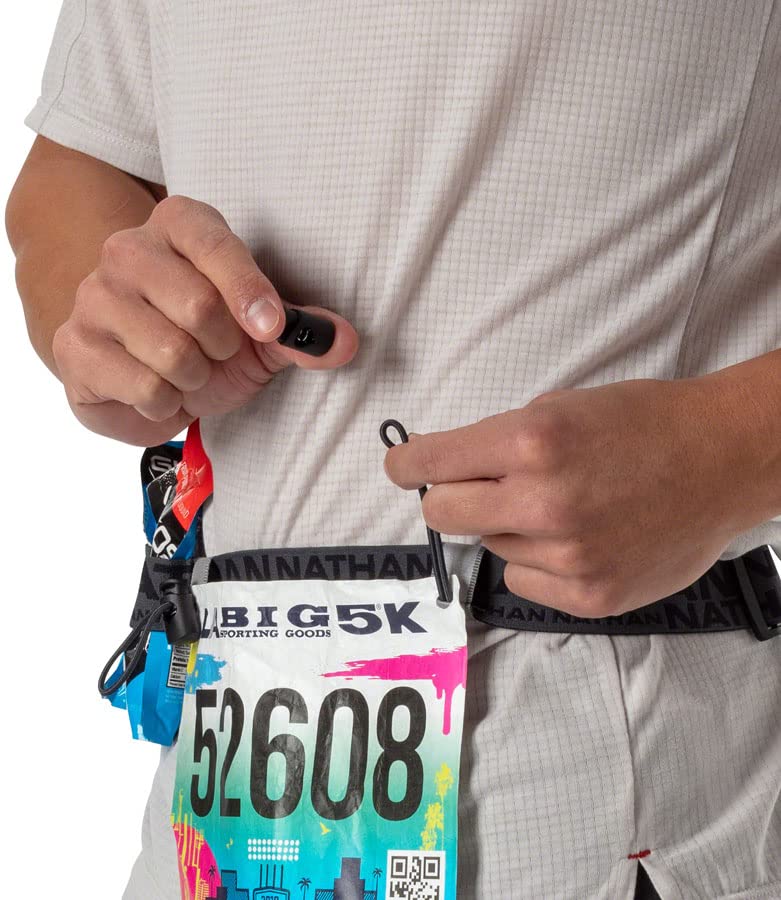 Nathan Race Number Waistbelt with Gel Loops for Running & Triathlon