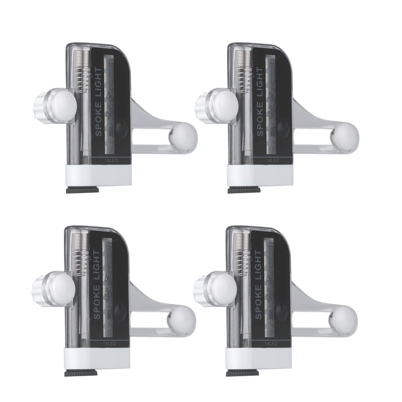 mvthenxi 4pack LED Bike Wheel Lights，Waterproof LED Spoke Rim Lights with 30 Patterns & Motion Sensor, Easy Install Bicycle Tire Accessories for Night Riding