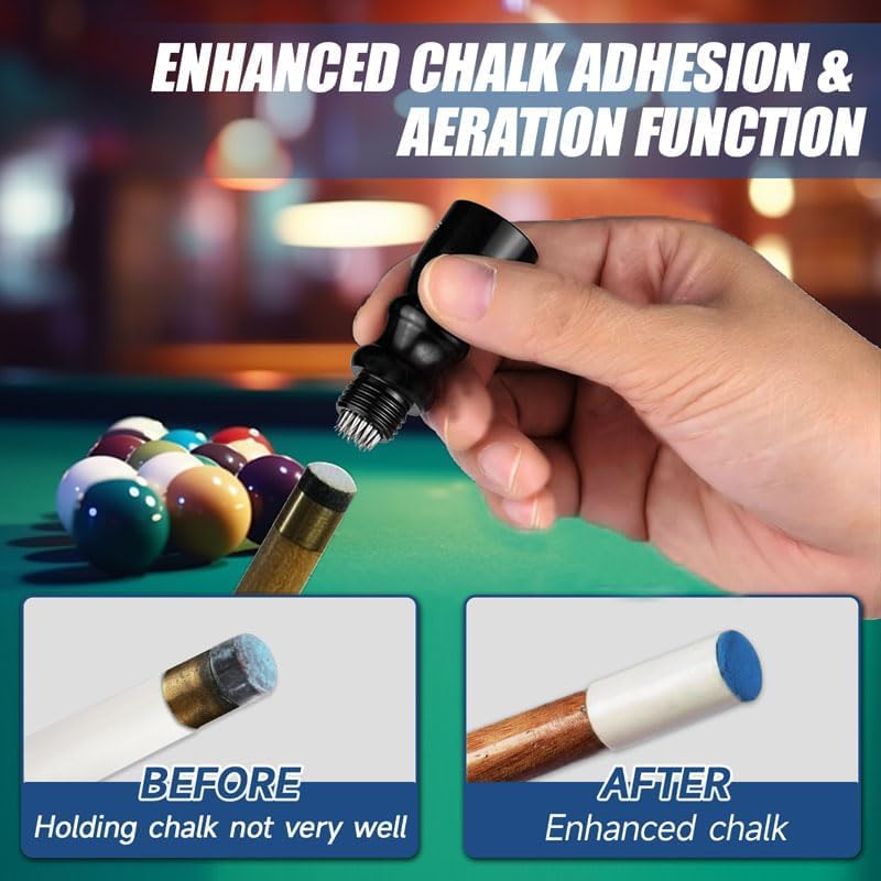 3-in-1 Cue Tip Tool, Professional Pool Shaper, Billiard Accessories